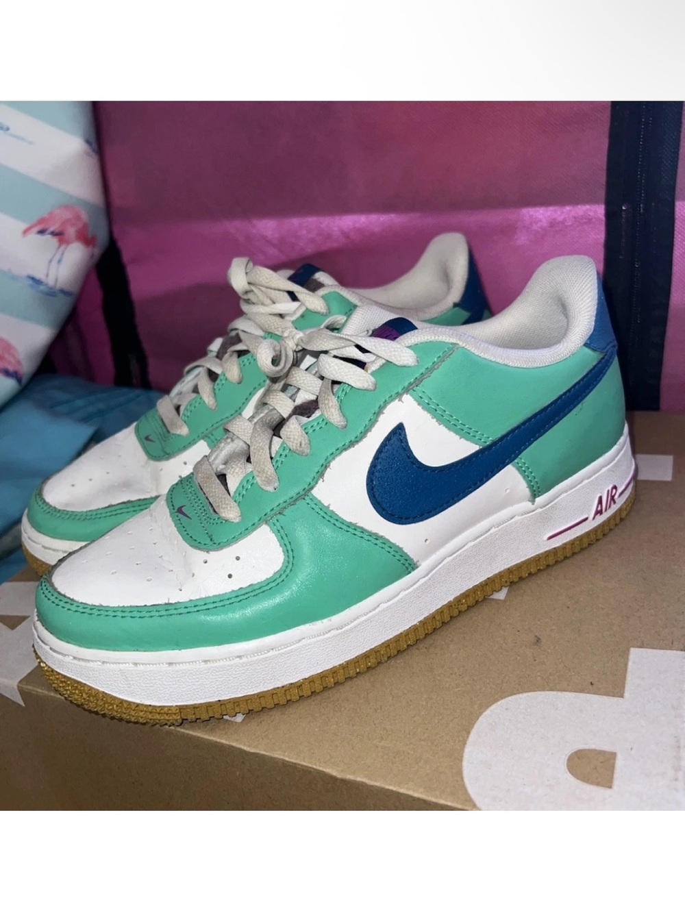 Nike Air Force 1 Low LV8 Play GS FJ4613-100 Size 6Y